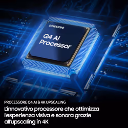 Samsung QLED Smart TV 85" QE85Q6FAAUXZT 4K, Processore Q4 Lite, 4K Upscaling, Color Booster, OTS Lite, Metal Stream Design, 2025 - Vista aggiuntiva 6