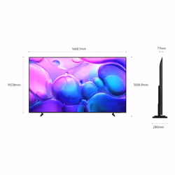 Samsung QLED Smart TV 75" QE75Q6FAAUXZT 4K, Processore Q4 Lite, 4K Upscaling, Color Booster, OTS Lite, Metal Stream Design, 2025 - Vista aggiuntiva 4