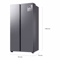 Samsung Series 7 RS70F65QET frigorifero side-by-side Libera installazione 659 L E Acciaio inox