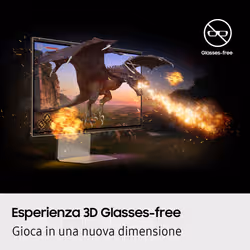 Samsung Monitor Gaming Odyssey 3D da 27'' UHD Flat - Vista aggiuntiva 3