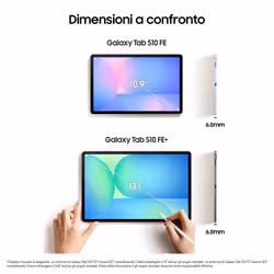Samsung Galaxy Tab S10 FE, Android Tablet, Display 10.9" LCD, Wifi, RAM 8GB, 128GB, 8.000 mAh, S Pen, Android 15, IP68, Gray - Vista aggiuntiva 6