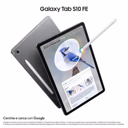Samsung Galaxy Tab S10 FE, Tablet Android, Display 10.9" LCD, Wifi, RAM 12GB, 256GB, 8.000 mAh, S Pen, Android 15, IP68, Gray