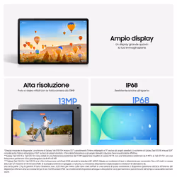 Samsung Galaxy Tab S10 FE, Tablet Android, Display 10.9" LCD, Wifi, RAM 12GB, 256GB, 8.000 mAh, S Pen, Android 15, IP68, Gray - Vista aggiuntiva 4