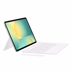 Samsung Galaxy Tab S10 FE+ Book Cover Keyboard — AI Key, Italiano, Trackpad, Samsung, Galaxy Tab S10 FE+, Bianco, 150°