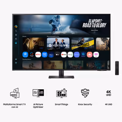 Samsung M7 Smart Monitor - M70F da 43" UHD - Vista aggiuntiva 4