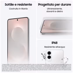 Samsung Galaxy S25 Edge, AI, Display 6.7'' QHD+ Dynamic AMOLED 2X, Fotocamera 200MP, RAM 12GB, 512GB, 3.900 mAh, Titanium Silver - Vista aggiuntiva 5