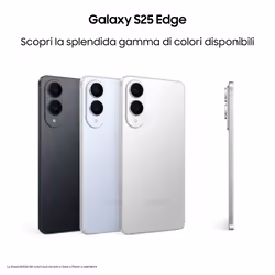 Samsung Galaxy S25 Edge, Smartphone AI, Display 6.7'' QHD+ Dynamic AMOLED 2X, Fotocamera 200MP, RAM 12GB, 256GB, 3.900 mAh, Titanium Silver - Vista aggiuntiva 2