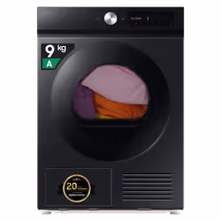 Samsung DV90DB7845GBU3, Libera installazione, Caricamento frontale, Pompa di calore, Nero, Manopola, Touch, Sinistra