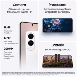 Samsung Galaxy S25 Edge, Smartphone AI, Display 6.7'' QHD+ Dynamic AMOLED 2X, Fotocamera 200MP, RAM 12GB, 256GB, 3.900 mAh, Titanium Icyblue - Vista aggiuntiva 4
