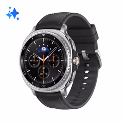 Samsung Galaxy Watch8 Classic (Black, BT, 46mm) Smartwatch Galaxy AI, design resistente agli urti, lunetta girevole, processo ...