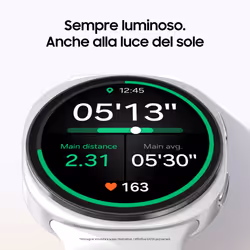 Samsung Galaxy Watch8 (Dark Gray, BT, 44mm) Smartwatch Galaxy AI, allenatore personale, design resistente agli urti, processore 3nm, monitoraggio attività fisica e sonno, One UI 8
