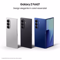 Samsung Galaxy Z Fold7 Smartphone AI, RAM 16GB, 1TB, Display 6,5"/8", Camera 200MP, Batteria a lunga durata, Jetblack