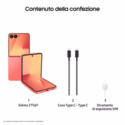 Samsung Galaxy Z Flip7 AI, RAM 12GB, 256GB,  Coralred - Vista aggiuntiva 7