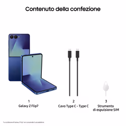 Samsung Galaxy Z Flip7 AI, RAM 12GB, 512GB,  Blue Shadow - Vista aggiuntiva 7