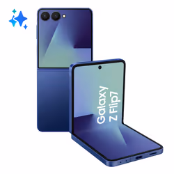 Samsung Galaxy Z Flip7 Smartphone AI, RAM 12GB, 256GB, Display 4,1" Super AMOLED/6,9" Dynamic AMOLED 2X, Fotocamera 50MP, Blu ...