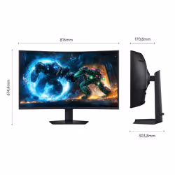 Samsung Monitor Gaming Odyssey G7 - G75F da 37" UHD Curvo - Vista aggiuntiva 5