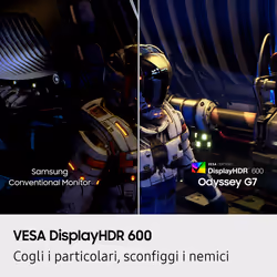 Samsung Monitor Gaming Odyssey G7 - G75F da 37" UHD Curvo - Vista aggiuntiva 7