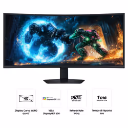 Samsung Monitor Gaming Odyssey G7 - G75F da 40" WUHD Curvo - Vista aggiuntiva 4