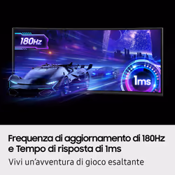 Samsung Monitor Gaming Odyssey G7 - G75F da 40" WUHD Curvo - Vista aggiuntiva 8