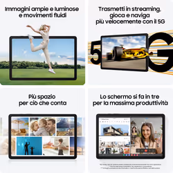 Samsung Galaxy Tab A9+ SM-X216RZAREUE tablet 5G Qualcomm Snapdragon 128 GB 27,9 cm (11") 6 GB Wi-Fi 5 (802.11ac) Android 13 Grafite - Vista aggiuntiva 5