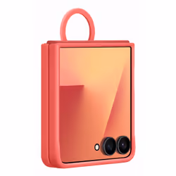 Samsung Galaxy Z Flip7 Ring Case (Silicone) Red - Vista aggiuntiva 2