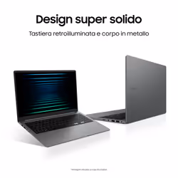 Samsung Galaxy Book5 Intel Core Ultra 7 255U Computer portatile 39,6 cm (15.6") Full HD 32 GB LPDDR5x-SDRAM 1 TB SSD Wi-Fi 6 (802.11ax) Windows 11 Home Grigio - Vista aggiuntiva 2