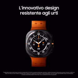Samsung Galaxy Watch Ultra 2025 (Titanium Blue, LTE, 47mm) Smartwatch Galaxy AI, Design resistente agli urti, Batteria a lunga durata, Cassa in titanio di grado aerospaziale - Vista aggiuntiva 7