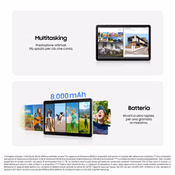 Samsung Galaxy Tab S10 Lite, Tablet Android, 5G, 6 GB RAM, 128GB, 10.9" Dispaly LCD, S Pen, Gray - Vista aggiuntiva 3