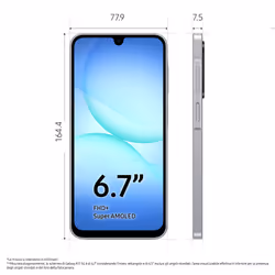 Samsung Galaxy A17 5G, Android 15, Display sAMOLED 6.7", 8GB RAM, 256GB, Batteria 5.000 mAh, Resistenza IP54, Memoria espandibile fino a 2TB, Gray - Vista aggiuntiva 4