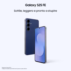 Samsung Galaxy S25 FE, Smartphone AI, Display Dynamic AMOLED 2X 6.7'', Fotocamera 50MP, 8GB RAM, 128GB, Batteria 4.900 mAh, White - Vista aggiuntiva 2