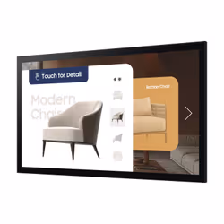 Samsung QM32C-T Pannello piatto per segnaletica digitale 81,3 cm (32") LCD Wi-Fi 400 cd/m² Full HD Nero Touch screen Tizen 7.0 16/7 - Vista aggiuntiva 4