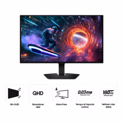 Samsung Monitor Gaming Odyssey OLED G5 - G50SF da 27" QHD Flat - Vista aggiuntiva 4