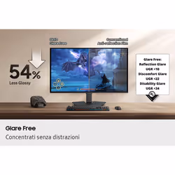 Samsung Monitor Gaming Odyssey OLED G5 - G50SF da 27'' QHD Flat - Vista aggiuntiva 6