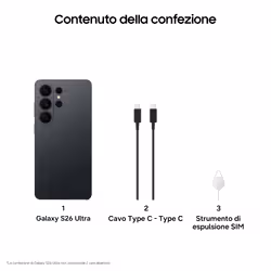 Samsung Galaxy S26 Ultra Smartphone AI, 512GB, Privacy Display integrato, Processore potente, Assistente Foto, Camera 200 MP, 5000 mAh, Black - Vista aggiuntiva 7