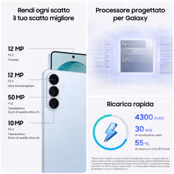 Samsung Galaxy S26 Smartphone AI, 512GB, Processore avanzato, Assistente Foto, Creative Studio, Camera 50 MP, 4300 mAh, Cobalt Violet - Vista aggiuntiva 4