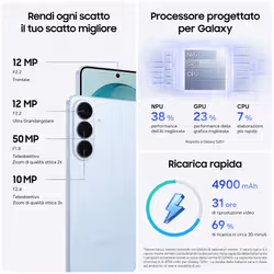 Samsung Galaxy S26+ Smartphone AI, 256GB, Processore avanzato, Assistente Foto, Creative Studio, Camera 50 MP, 4900 mAh, Cobalt Violet - Vista aggiuntiva 5