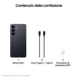 Samsung Galaxy S26+ Smartphone AI, 512GB, Processore avanzato, Assistente Foto, Creative Studio, Camera 50 MP, 4900 mAh, Black - Vista aggiuntiva 7