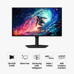 Samsung Monitor Gaming Odyssey OLED G6 – G61SH da 27” QHD Flat