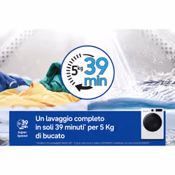 Samsung Lavasciuga Crystal Clean ‎9Kg + ‎6Kg WD90HG5U34BEET - Vista aggiuntiva 6
