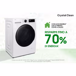 Samsung Lavasciuga Crystal Clean ‎9Kg + ‎6Kg WD90HG5U34BEET - Vista aggiuntiva 8