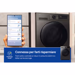 Samsung Lavasciuga ‎ Crystal Clean ‎9Kg + ‎6Kg WD90HG5U34BXET - Vista aggiuntiva 3