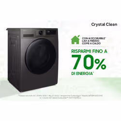 Samsung Lavasciuga ‎ Crystal Clean ‎9Kg + ‎6Kg WD90HG5U34BXET - Vista aggiuntiva 7