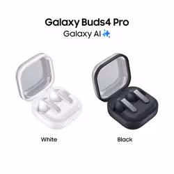 Samsung Galaxy Buds4 Pro, White, Corpo in metallo, Altoparlante a 2 vie e doppio amplificatore, Chiamate cristalline, Audio a 360°, ANC migliorata, Controllo adattivo del rumore, Connessione senza interruzioni e One UI, AI pronto ai comandi vocali - Vista aggiuntiva 2