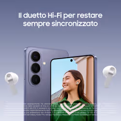 Samsung Galaxy Buds4, Black, Corpo in metallo, Altoparlante a 1 via, equalizzatore adattivo, Chiamate cristalline, Audio a 360°, ANC, Controllo adattivo del rumore Connessione senza interruzioni e One UI, Galaxy AI pronto ai comandi vocali - Vista aggiuntiva 7