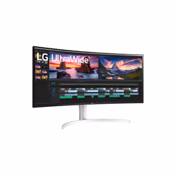 LG 38WN95C-W Monitor PC 96,5 cm (38") 3840 x 1600 Pixel UltraWide Quad HD Nero, Argento, Bianco