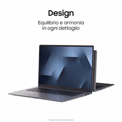 Samsung NP760VJG-KG3IT laptop Copilot+ PC Intel Core Ultra 7 355 Computer portatile 40,6 cm (16") WUXGA 16 GB LPDDR5x-SDRAM 512 GB SSD Wi-Fi 6E (802.11ax) Windows 11 Home Grigio - Vista aggiuntiva 2