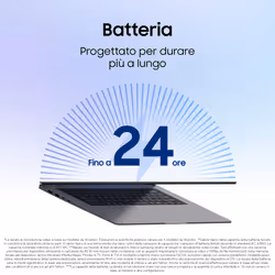 Samsung NP760VJG-KG3IT laptop Copilot+ PC Intel Core Ultra 7 355 Computer portatile 40,6 cm (16") WUXGA 16 GB LPDDR5x-SDRAM 512 GB SSD Wi-Fi 6E (802.11ax) Windows 11 Home Grigio - Vista aggiuntiva 3