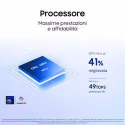 Samsung NP760VJG-KG3IT laptop Copilot+ PC Intel Core Ultra 7 355 Computer portatile 40,6 cm (16") WUXGA 16 GB LPDDR5x-SDRAM 512 GB SSD Wi-Fi 6E (802.11ax) Windows 11 Home Grigio - Vista aggiuntiva 4