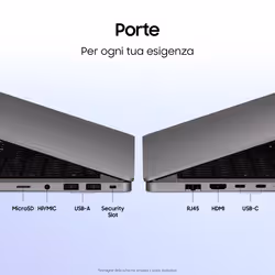 Samsung NP760VJG-KG3IT laptop Copilot+ PC Intel Core Ultra 7 355 Computer portatile 40,6 cm (16") WUXGA 16 GB LPDDR5x-SDRAM 512 GB SSD Wi-Fi 6E (802.11ax) Windows 11 Home Grigio - Vista aggiuntiva 8