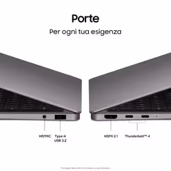 Samsung Galaxy Book6 Pro (16", Ultra 7 356H, 32GB), Copilot+PC, lntel® Core™ Ultra 7 processor 356H, 1TB, Portatile, Batteria fino a 30 ore*, Design sottile, Dynamic AMOLED 2X display, Touchscreen, Touchpad Aptico, Galaxy Al, Gray - Vista aggiuntiva 3